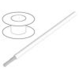 Vodič HookUp Wire Teflon licna Cu 24AWG bílá PTFE 1kV 30,5m