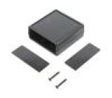 Kryt: s panelem X: 66,5mm Y: 66,5mm Z: 28mm ABS černá