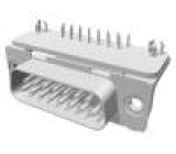 D-Sub PIN: 15 zásuvka vidlice zacvaknutí do PCB úhlové 90°