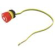 Přepínač: nouzové zastavení Stab.pol: 2 NC + NO 5A/250VAC 22mm