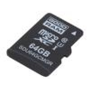 Paměťová karta průmyslová MLC,SD Micro 64GB Class 10 0÷70°C