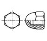 Matice šestihranná M10 1,5 kyselinovzdorná ocel A4 17mm