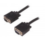 Kabel D-Sub 15pin HD vidlice,z obou stran 1,5m Barva: černá