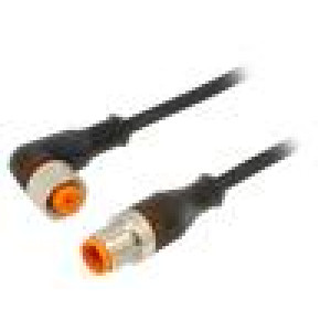 Kabel: pro snímače/automatizaci PIN: 4 5m zástrčka 4A RST IP67