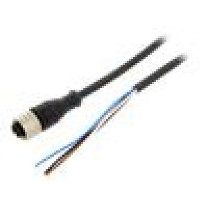 Kabel: pro snímače/automatizaci M12 PIN: 4 přímý 10m zástrčka
