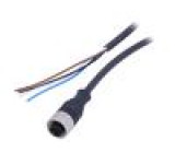 Kabel: pro snímače/automatizaci M12 PIN: 4 přímý 2m zástrčka