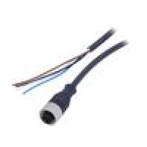 Kabel: pro snímače/automatizaci M12 PIN: 4 přímý 2m zástrčka