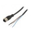 Kabel: pro snímače/automatizaci M12 PIN: 4 přímý 5m zástrčka
