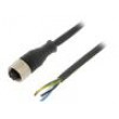 Kabel: pro snímače/automatizaci M12 PIN: 5 přímý 15m zástrčka