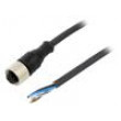 Připojovací kabel M12 PIN: 5 přímý 25m zástrčka 24VAC 4A IP67