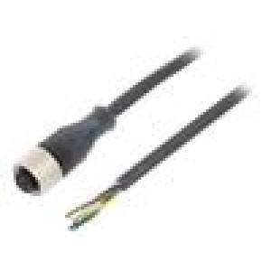 Kabel: pro snímače/automatizaci M12 PIN: 5 přímý 5m zástrčka