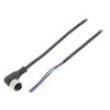 Kabel: pro snímače/automatizaci M12 PIN: 4 úhlový 2m zástrčka