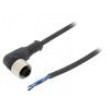 Kabel: pro snímače/automatizaci M12 PIN: 3 úhlový 5m zástrčka