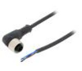 Kabel: pro snímače/automatizaci M12 PIN: 3 úhlový 5m zástrčka