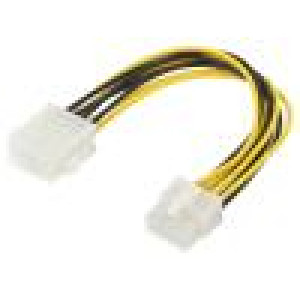 Kabel: napájecí EPS 8 pin vidlice,EPS 8pin zásuvka 0,2m