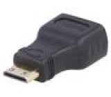 Adaptér HDMI 1.4 HDMI zásuvka,HDMI mini vidlice Barva: černá