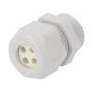 HUMMEL-1597160200 Vývodka s více otvory PG16 IP65 polyamid šedá Počet otv: 4