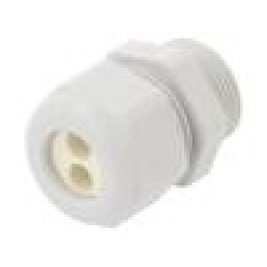 HUMMEL-1597160500 Vývodka s více otvory PG16 IP65 polyamid šedá Počet otv: 6