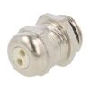 HUMMEL-1697160150 Vývodka s více otvory M16 1,5 IP65 mosaz Povlak tělesa: nikl