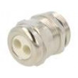 HUMMEL-1697160501 Vývodka s více otvory PG16 IP65 mosaz Povlak tělesa: nikl