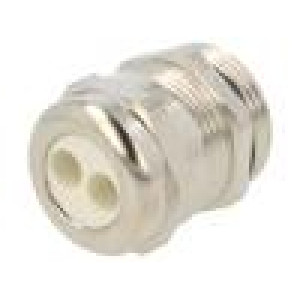 HUMMEL-1697160501 Vývodka s více otvory PG16 IP65 mosaz Povlak tělesa: nikl