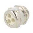 HUMMEL-1697250150 Vývodka s více otvory M25 1,5 IP65 mosaz Povlak tělesa: nikl