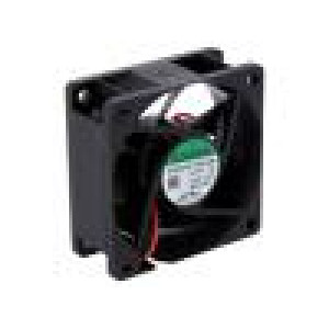 Ventilátor: DC axiální 12VDC 60x60x25mm 32,76m3/h 22dBA