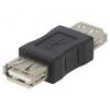 Adaptér USB 2.0 USB A zásuvka,z obou stran niklovaný černá