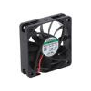 Ventilátor: DC axiální 12VDC 60x60x15mm 29,88m3/h 21,3dBA