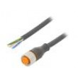 Připojovací kabel M12 PIN: 8 přímý 2m zástrčka 30VAC 2A IP67