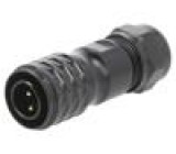 Kulatý zástrčka vidlice SA12 PIN: 2 IP67 5÷8mm 13A pájení