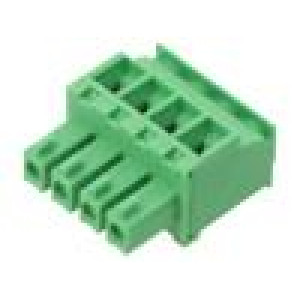 Rozpojovací svorkovnice 3,81mm póly: 4 úhlové 90° zástrčka