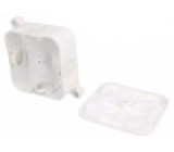 Kryt: propojovací krabice X: 72mm Y: 72mm Z: 28mm na omítku IP44
