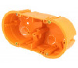 Kryt: instalační krabice X: 60mm Y: 136mm Z: 46mm pod omítku