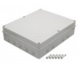 Kryt: propojovací krabice X: 380mm Y: 460mm Z: 120mm IP65 šedá