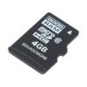 Paměťová karta průmyslová MLC,SD Micro 4GB UHS I U1 0÷70°C