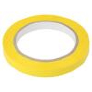 Páska: elektroizolační W: 12mm L: 66m Thk: 60um žlutá akrylové