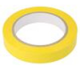 Páska: elektroizolační W: 19mm L: 66m Thk: 60um žlutá akrylové