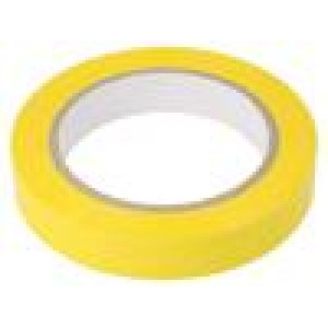 Páska: elektroizolační W: 19mm L: 66m Thk: 60um žlutá akrylové