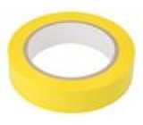 Páska: elektroizolační W: 25mm L: 66m Thk: 60um žlutá akrylové