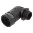 I-BVWD-P09MGT-11 Úhlový konektor 90° Závit: PG,vnější Ø opletení: 7mm -40÷105°C