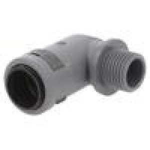 I-BVWV-M160 Úhlový konektor 90° Závit: metrický,vnější Ø opletení: 10mm