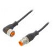 Připojovací kabel PIN: 3 3m zástrčka 4A -25÷80°C Izolace: PUR