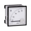 Voltmetr analogový na panel VAC: 0÷500V Třída: 1,5 50÷60Hz