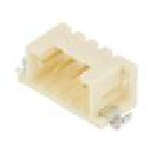 Zásuvka kabel-kabel/plošný spoj vidlice DF3 2mm PIN: 4 SMT