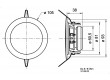 Ekonomický stropní reproduktor, 90-18000Hz, 10W, 8 Ohm