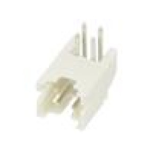 Zásuvka kabel-pl.spoj vidlice 2mm PIN: 4 THT 100V 2A úhlový