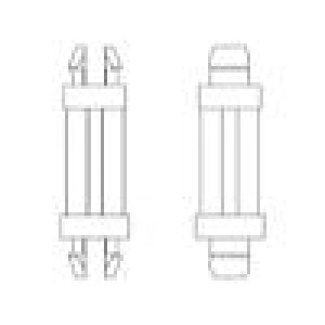 Rozpěrka PCB polyamid 66 Dl: 7,9mm zacvaknutí/zacvaknutí