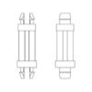 Rozpěrka PCB polyamid 66 Dl: 4,8mm zacvaknutí/zacvaknutí