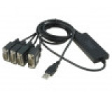 Převodník USB- RS232 chipset FTDI/FT4232RL 1,5m V: USB 2.0